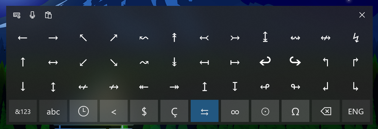 win10触摸键盘的符号更新