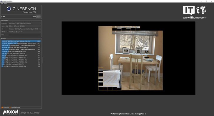 砍掉GPU测试，Cinebench R20跑分软件正式发布