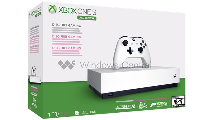 微软Xbox One S全数字版什么时候上市