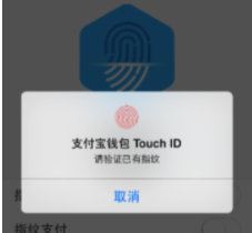 支付宝ios版怎么开通指纹支付