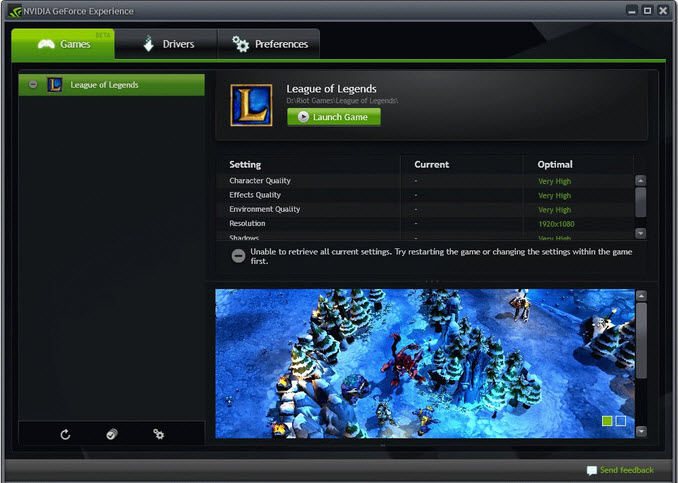 NVIDIA GeForce Experience v3.1