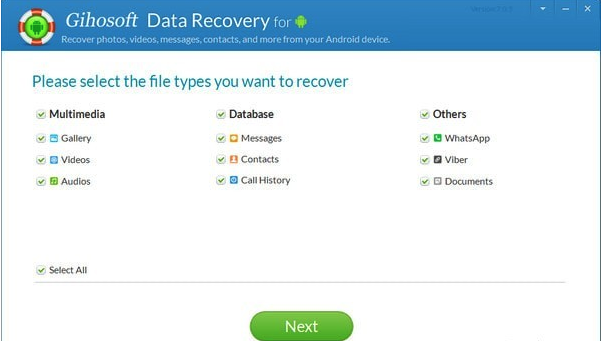 Gihosoft Free Android Data Recovery(安卓数据恢复软件) v7.0.5免费版