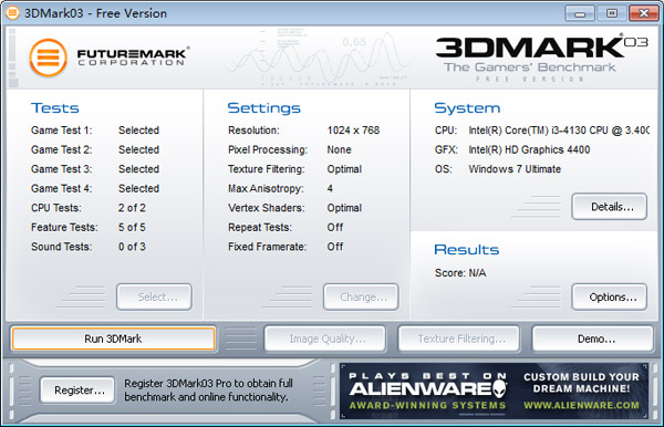 3dmark03 v3.6.0