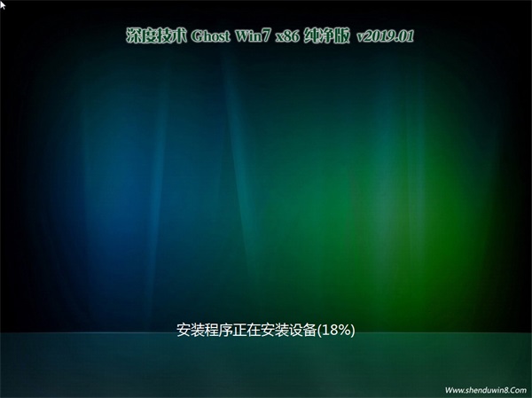 深度技术GHOST win7x86 纯净版v2019.01