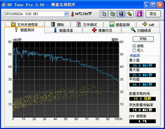 HD Tune（移动硬盘修复）v5.00