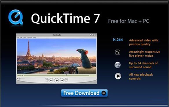 Quicktime player v7.79.80.95