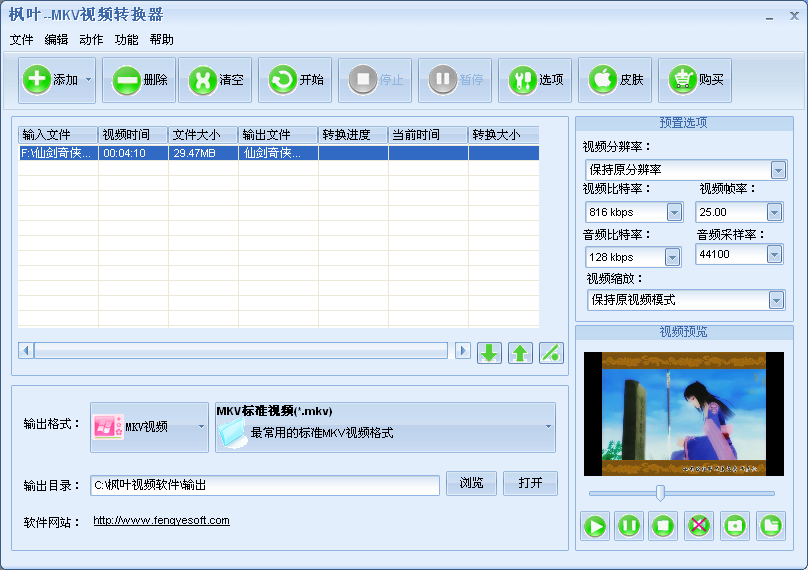 枫叶MKV视频转换器 v12.4.2.0