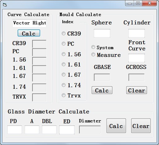 眼镜片光学计算器 v1.0