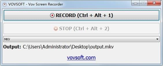 Vov Screen Recorder(免费录屏软件) v2.0.0.0