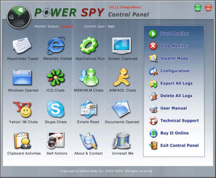 Power Spy(电脑监控软件) v12.75.2